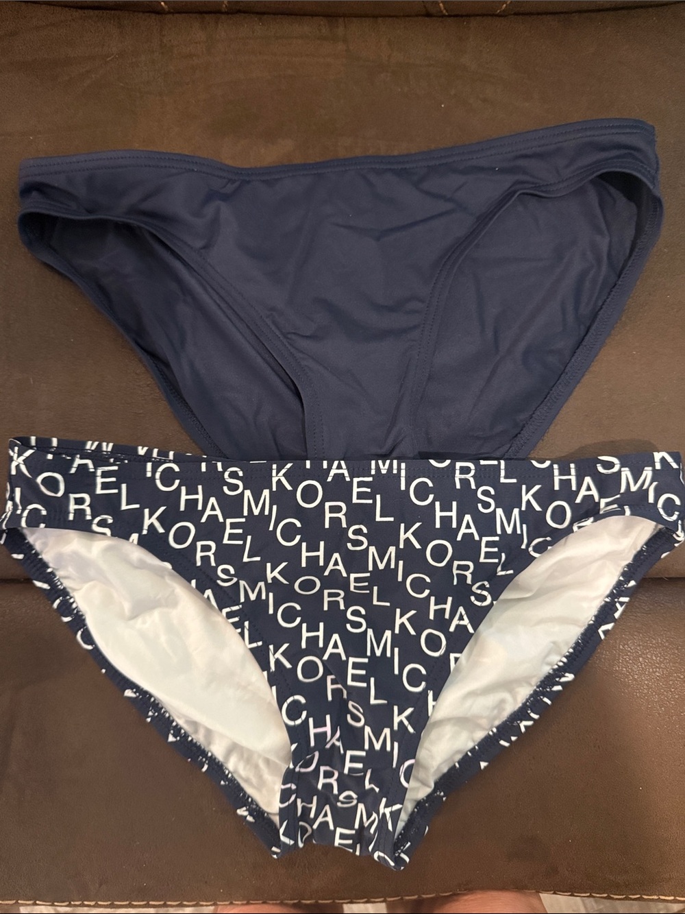 MICHAEL Michael Kors Navy Bikini Bottoms Two-Pack
